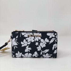 mk floral wallet